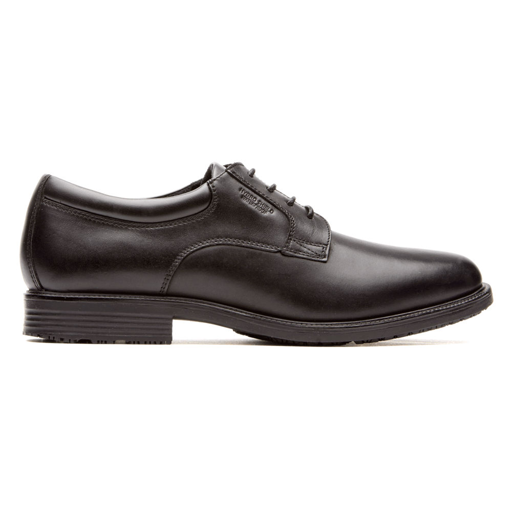 Rockport Mens Dress Shoes Black - Essential Details Waterproof Plain Toe - UK 014-YMBGCH